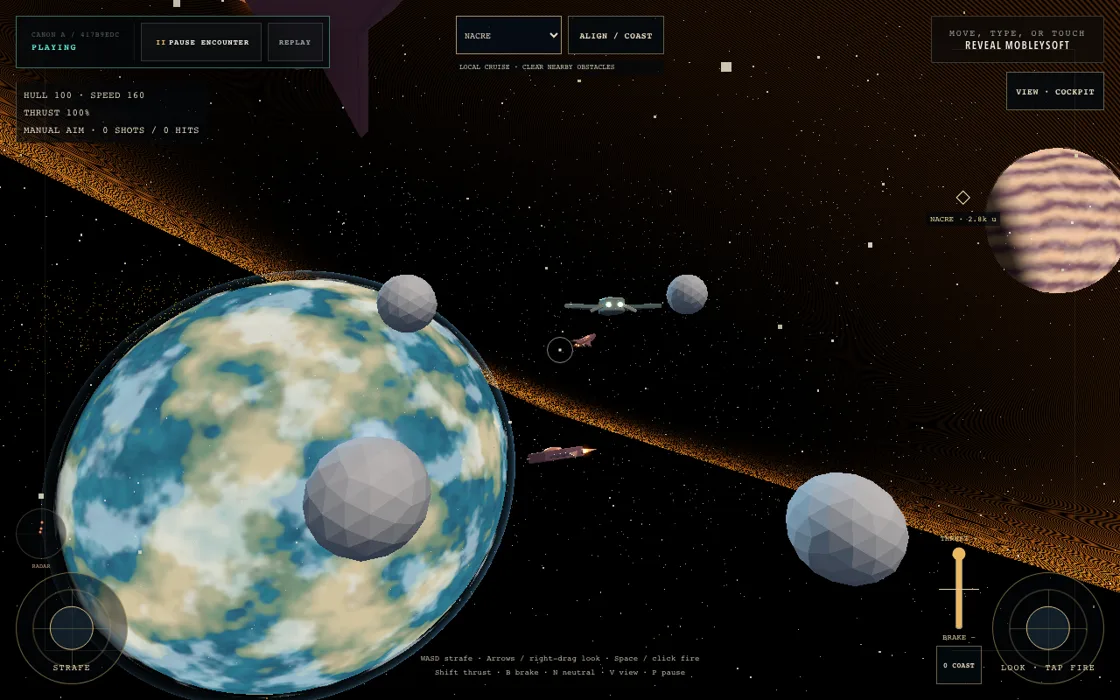 Actual public browser capture of Manual flight encounter